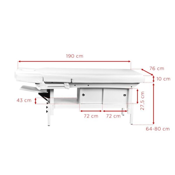 Massagebed azzurro 376a wit  9
