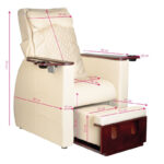 Spa pedicure behandelstoel met rugmassage azzurro 101 beige  3
