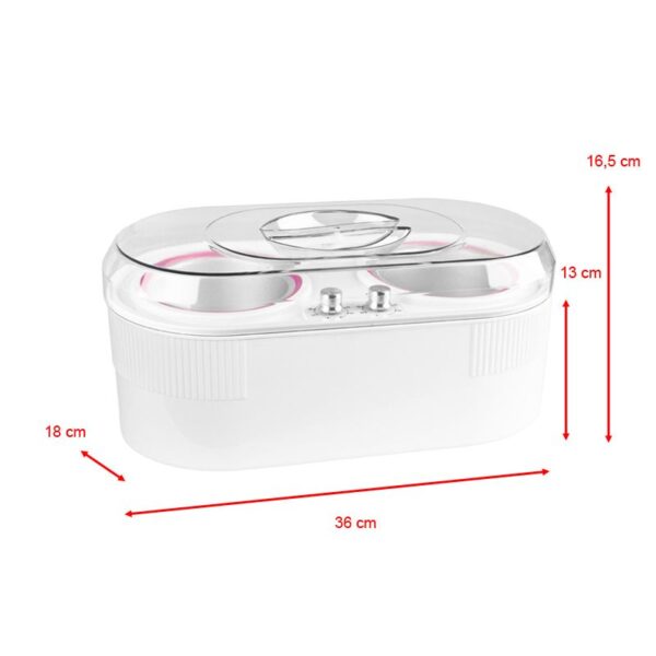 Wax verwarmer 2in1 blik 400ml + 800ml 350w  4