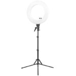 ringlamp 18" 48w wit led + statief  1