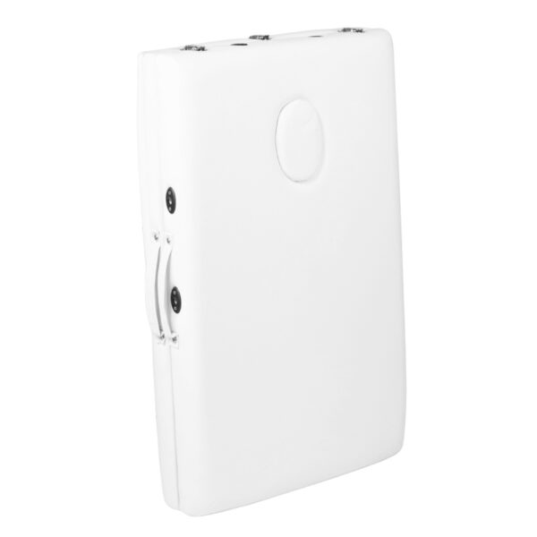 2-sectie opklapbare massagetafel hout comfort wit  3