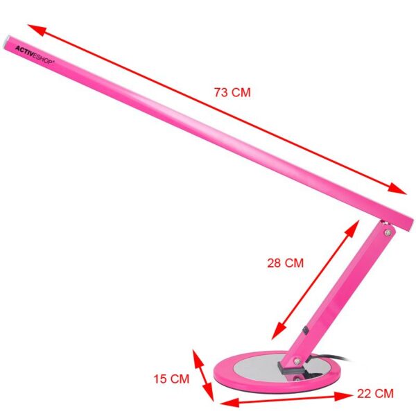20W slank bureaulamp roze  2