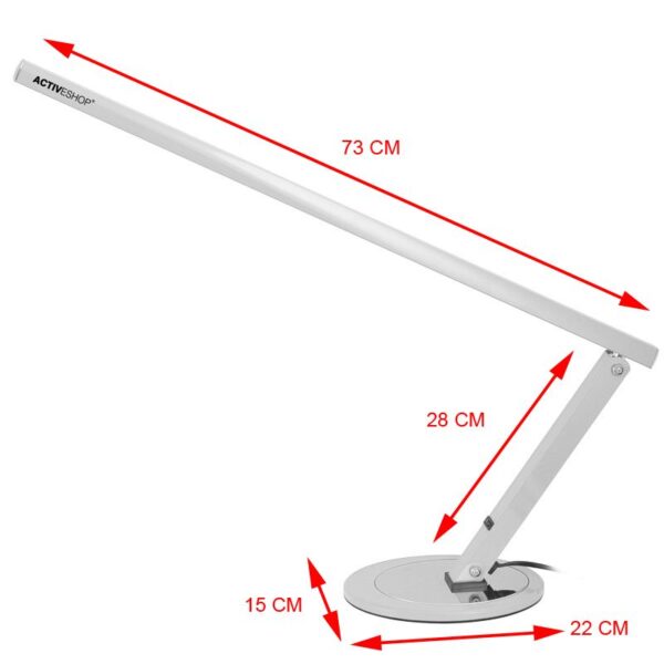 20W slanke aluminium bureaulamp  2
