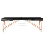 3-sectie Zwart comfort massagetafel hout comfort  2