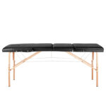 3-sectie Zwart comfort massagetafel hout comfort  3