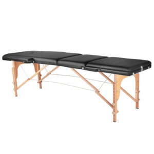 3-sectie Zwart comfort massagetafel hout comfort  1