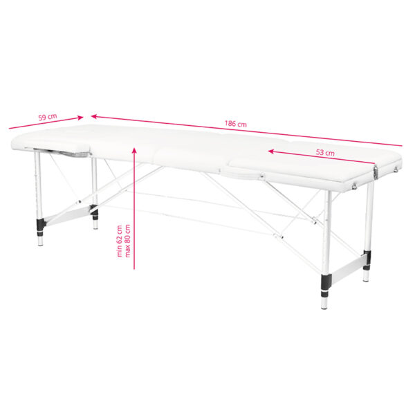 3-sectie aluminium comfort massagetafel humor  8