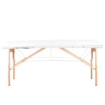 3-sectie opklapbare massagetafel hout comfort wit  3