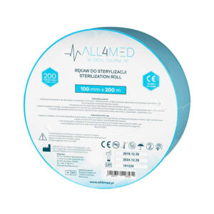 ALL4Med Sterilization Sleeve Roll 10 cm x 200m  1