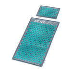 Acupressuur Mat Activfizjo Premium Natural Turquoise ontmoette een kussen  2