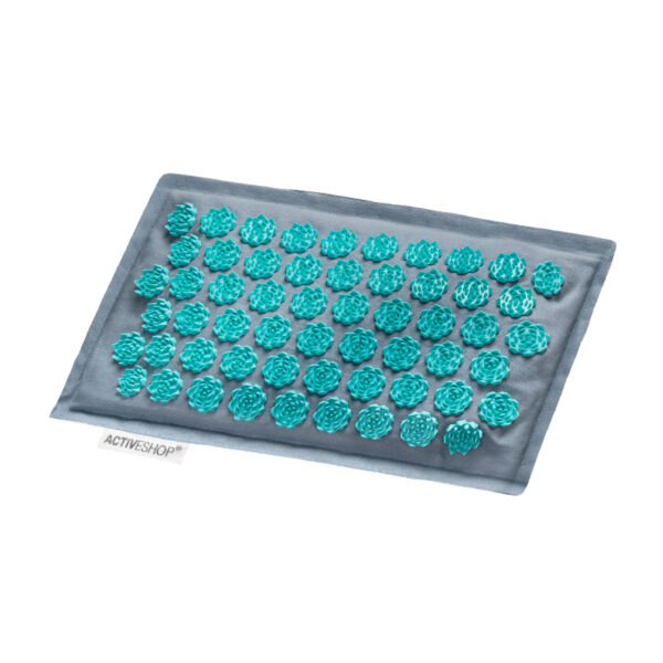 Acupressuur Mat Activfizjo Premium Natural Turquoise ontmoette een kussen  3