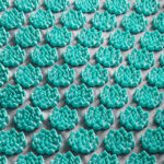 Acupressuur Mat Activfizjo Premium Natural Turquoise ontmoette een kussen  5