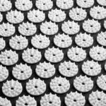 Acupressuurmat Activfizjo Grote Basic Zwart en Wit ontmoette een kussen  4