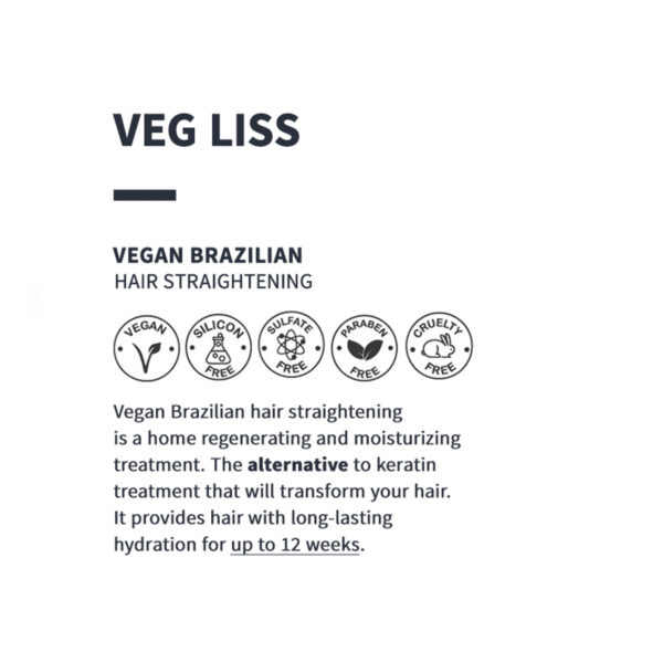 Alterlook Professional Veg Liss Vegan Braziliaanse Haar rechtstreeks 120 ml + 30 ml  2