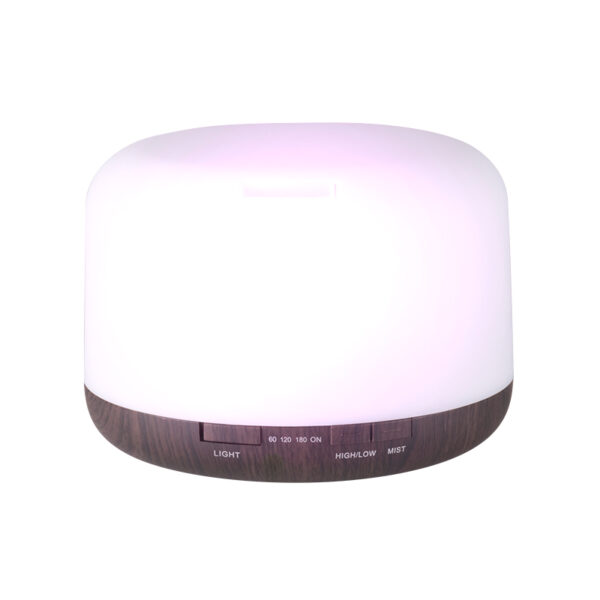 Aroma diffuser luchtbevochtiger spa 03 donker hout 500 ml + timer  2