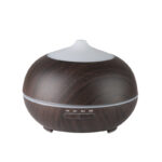 Aroma diffuser luchtbevochtiger spa 06 donker hout 400 ml + timer  1