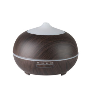 Aroma diffuser luchtbevochtiger spa 06 donker hout 400 ml + timer  1