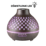 Aroma diffuser luchtbevochtiger spa 10 donkere hout 400 ml + timer  3