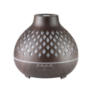 Aroma diffuser luchtbevochtiger spa 10 donkere hout 400 ml + timer  1