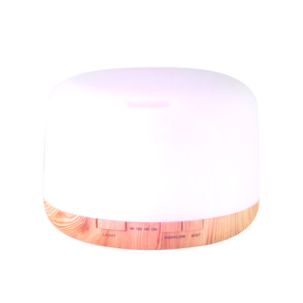 Aroma diffuser spa luchtbevochtiger 03 licht hout 500 ml + timer  2