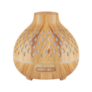Aroma diffuser spa luchtbevochtiger 10 licht hout 400 ml + timer  1