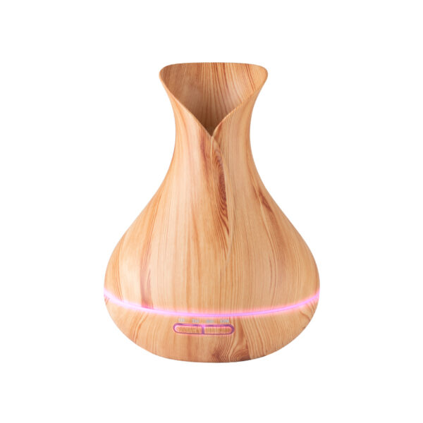 Aroma diffuser spa luchtbevochtiger 15 licht hout 400 ml + timer  3