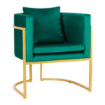 Behandelstoel ontmoette Armleuning Velvet MT-308 groen  2