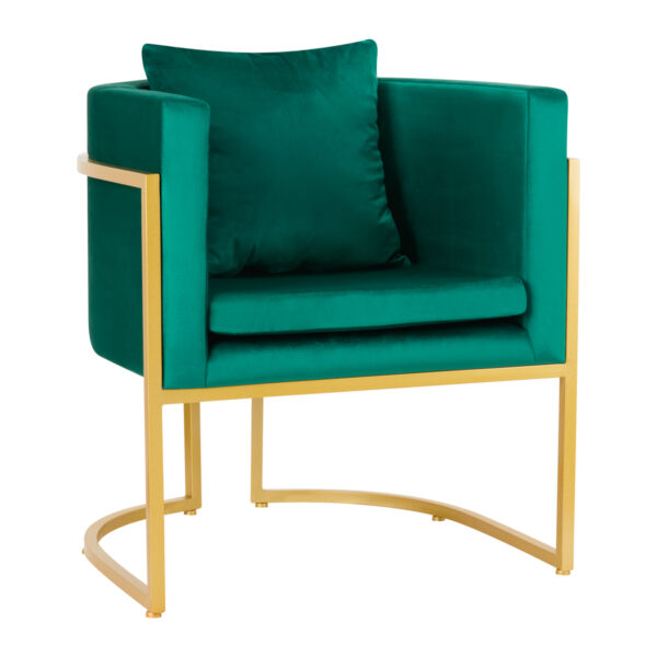 Behandelstoel ontmoette Armleuning Velvet MT-308 groen  2