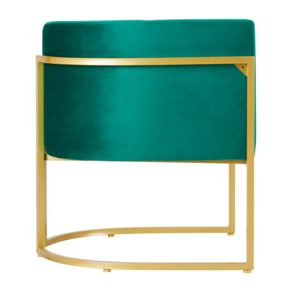 Behandelstoel ontmoette Armleuning Velvet MT-308 groen  3