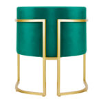 Behandelstoel ontmoette Armleuning Velvet MT-308 groen  5