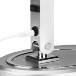 Bureaulamp slanke led zilver all4 -light  4