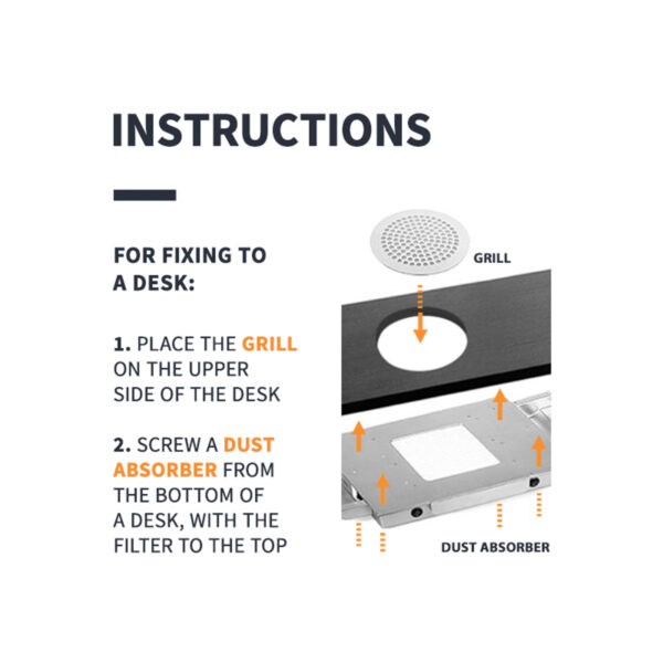 Cassette stof absorber Momo Profesional J02 Wit  8
