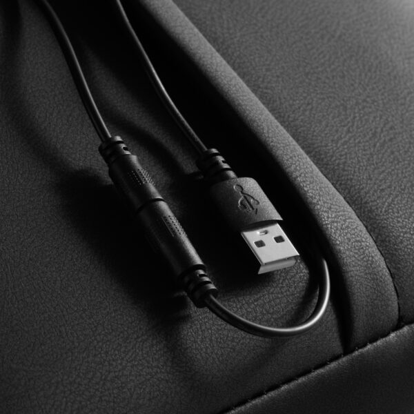 Dark Zwart / Wit Gamestoel - Afbeelding 13