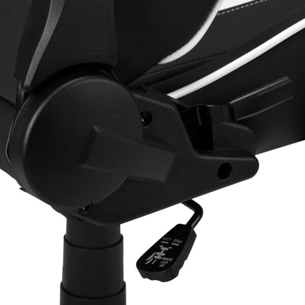 Dark Zwart / Wit Gamestoel  7