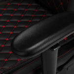 Donkere premium Zwart gaming Behandelstoel ontmoette Armleuning - Afbeelding 16