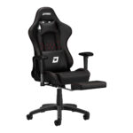 Donkere premium Zwart gaming Behandelstoel ontmoette Armleuning  3