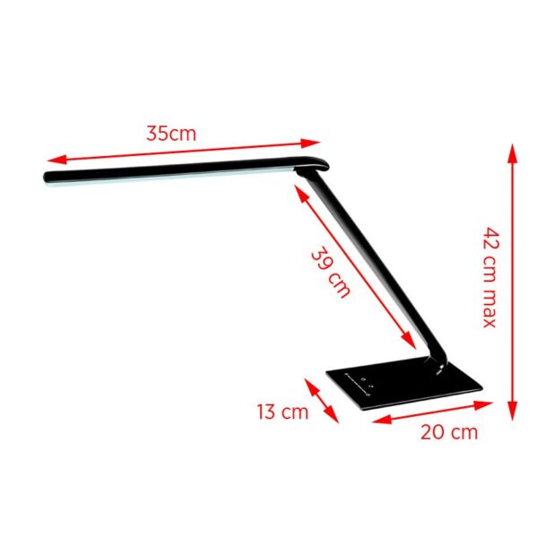 Elegante 7W Zwart LED -bureaulamp  3