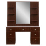 Gabbiano Barbersalon Kaptafel Spiegel MT-1112 Nut  2