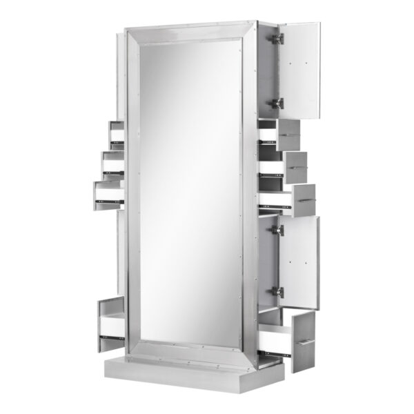 Gabbiano Barbersalon Kaptafel Spiegel YR-9010 Alu  3