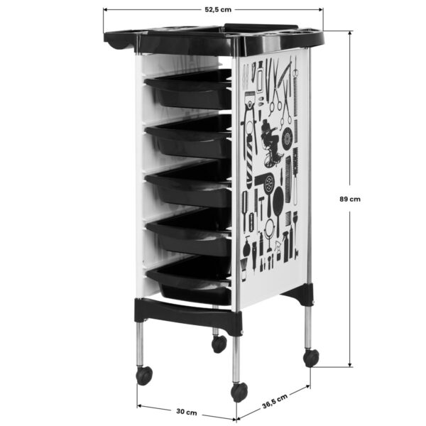 Gabbiano wasunit trolley x11-6 Wit graphics  8