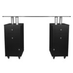 Glazen 317 Manicure Tafel Zwart  2