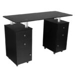 Glazen 317 Manicure Tafel Zwart  1
