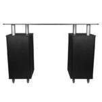 Glazen 317 Manicure Tafel Zwart  4