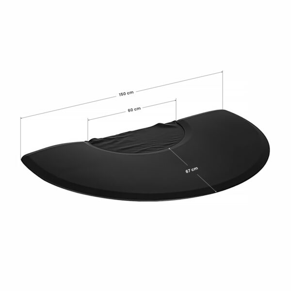 Hairdressing mat under a semicircular behandelstoel met armleuning  5