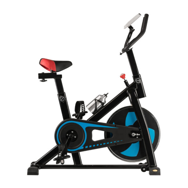 Hometrainer spinningfiets magneto 20 Zwart en blauw  2