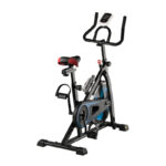 Hometrainer spinningfiets magneto 20 Zwart en blauw  1