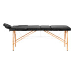 Houten opklapbare massagetafel comfort activfizjo lux 3-secties 190x70 zwart  2