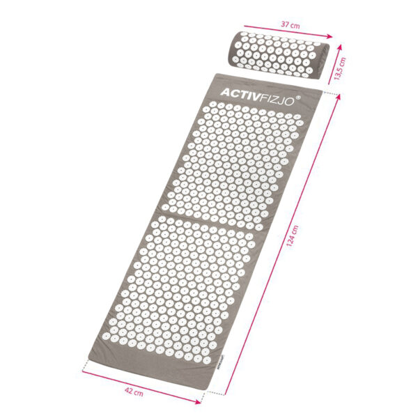 Mat voor acupressuur Activfizjo Big Basic Gray Wit Met Pillow  6