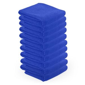 Microvezel handdoek 73x40cm 10 stbs blauw  1