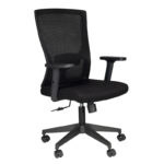 Office Behandelstoel ontmoette Armleuning Comfort 32 Zwart  1